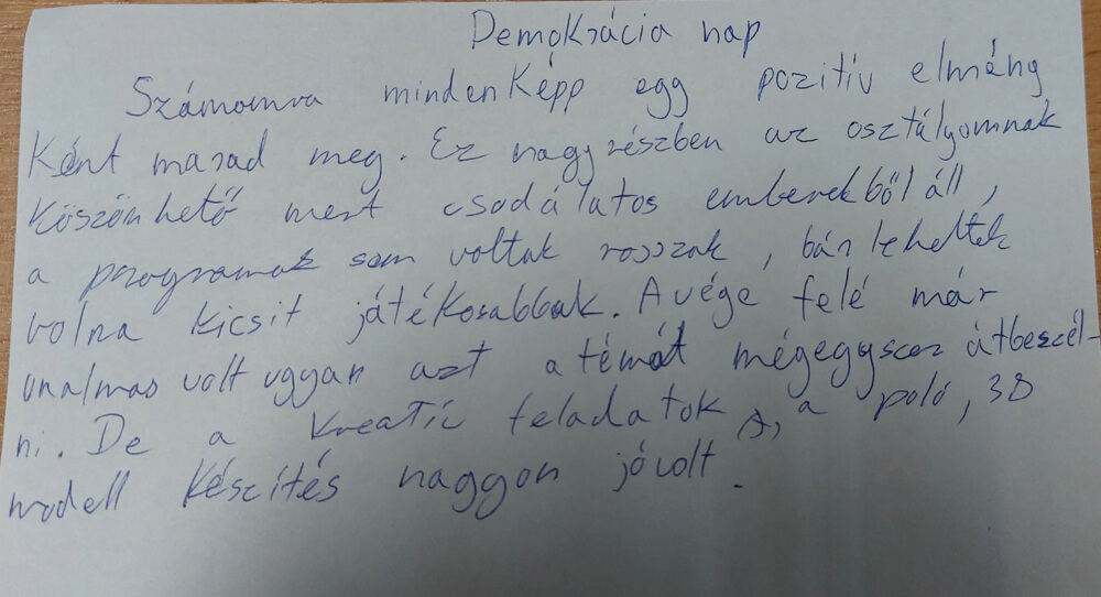 Demokrácianap