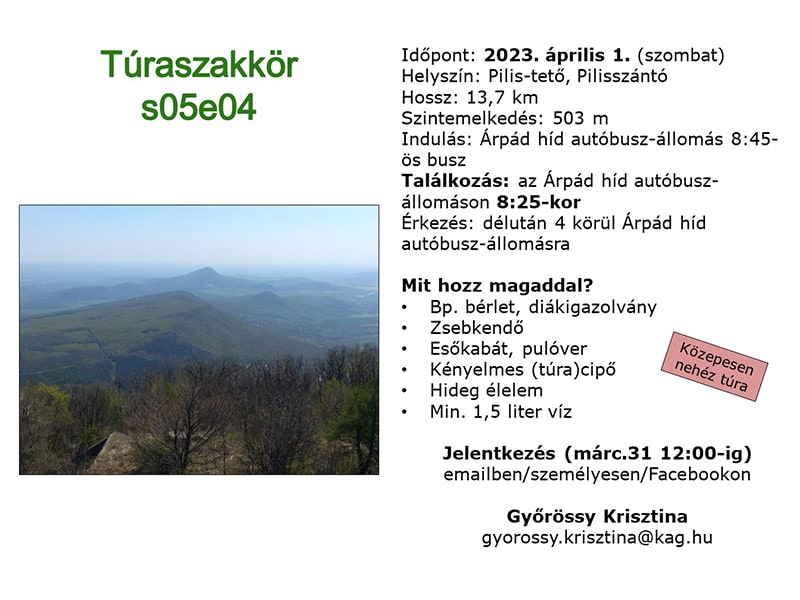 Túraszakkör a Pilis-tetőn