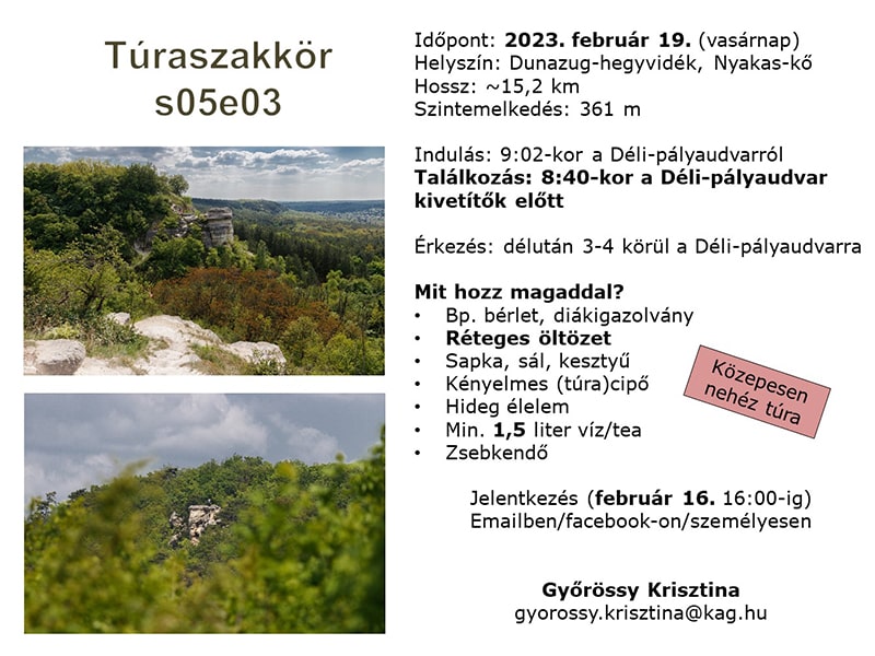 Túraszakkör Dunazug-hegyvidéken